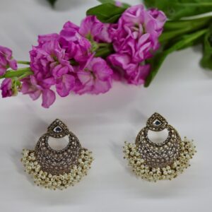 Dipti Moon Pearl Earrings