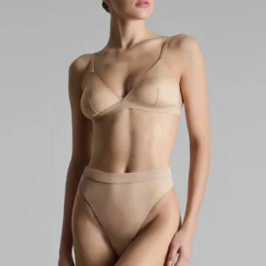 CORPS A CORPS HIGH WAIST THONG NUDE
